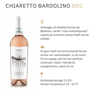 Alternative view of Chiaretto Bardolino DOC